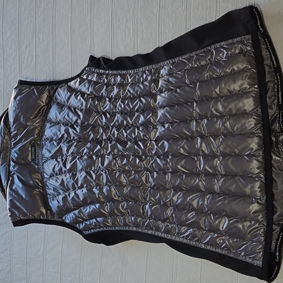 Calvin Klein Performance Asymmetrical Down Vest | Gunmetal Gray | Size XS - Picture 11 of 16